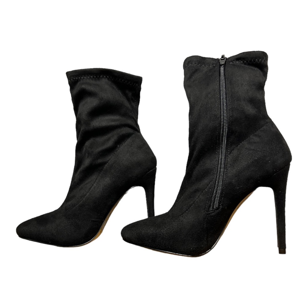 Anne Michelle Women's Pointed Toe 4” Stiletto High Heel Ankle Booties Sz 6 Black